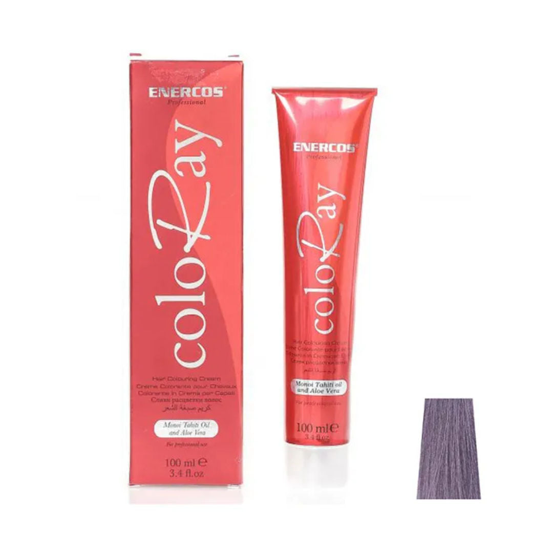 Enercos Professional Coloray Hair Color With Manoi Tahiti Oil and Aloe Vera, 100ml