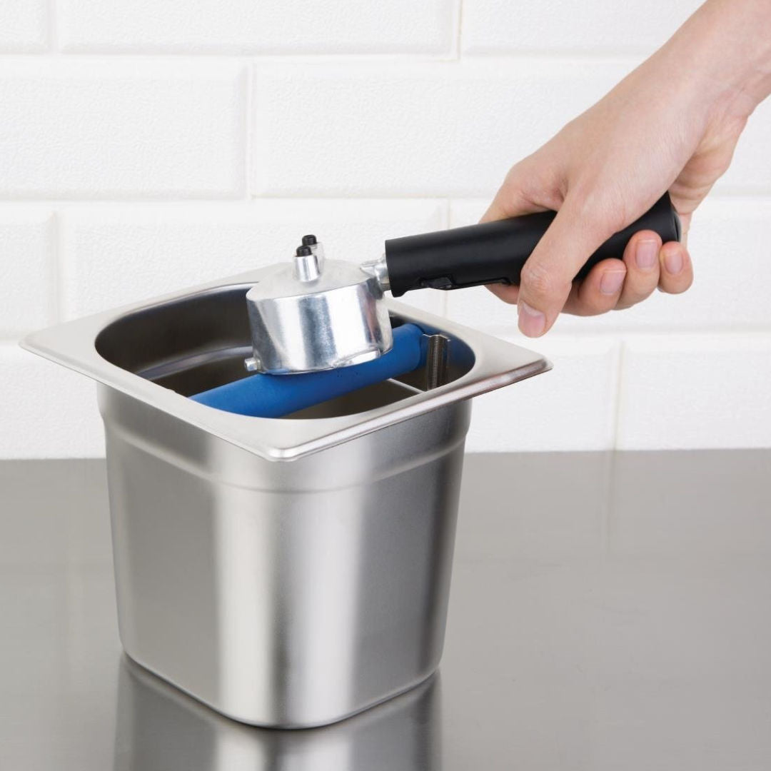 NISBETS M212, Stainless Steel, GN 1/6, Coffee Knocking Pot