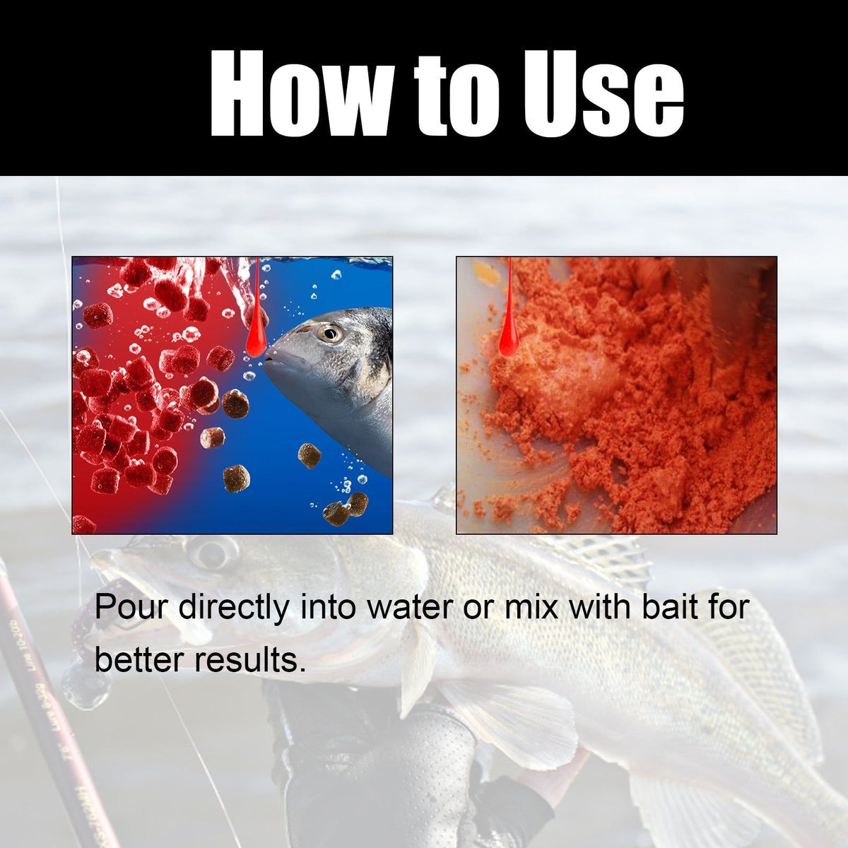 Decoy Bait Liquid, Fast-Acting Fish Attractant for Freshwater & Saltwater Species ,60ml