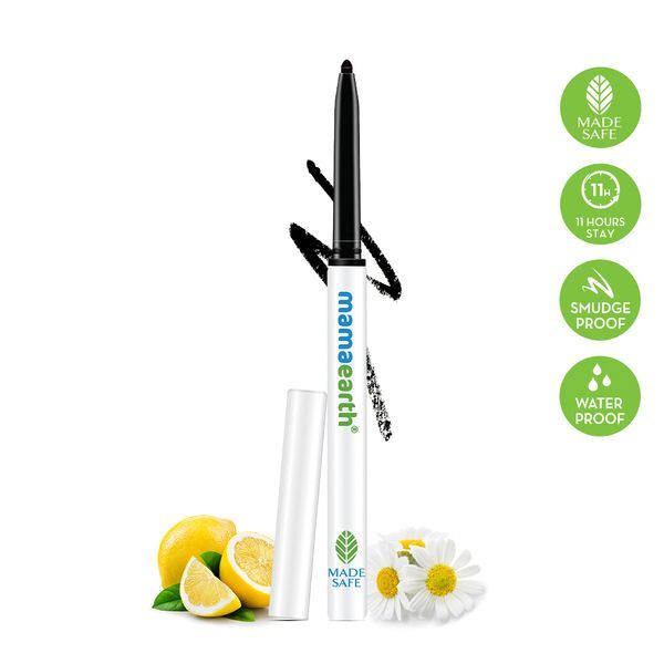 Mamaearth-Charcoal Black Long Stay Kajal 1.2 G