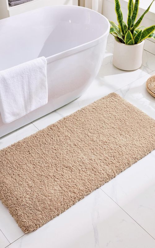 AIESY® Non Slip Fluffy Long Runner Washable Plush Luxury Bath Mat