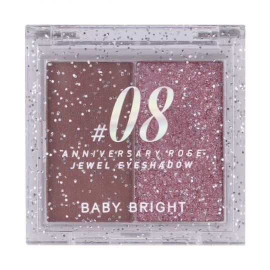Jewel Eyeshadow 1.0+1.1g Baby Bright (M) #08 Anniversary Rose