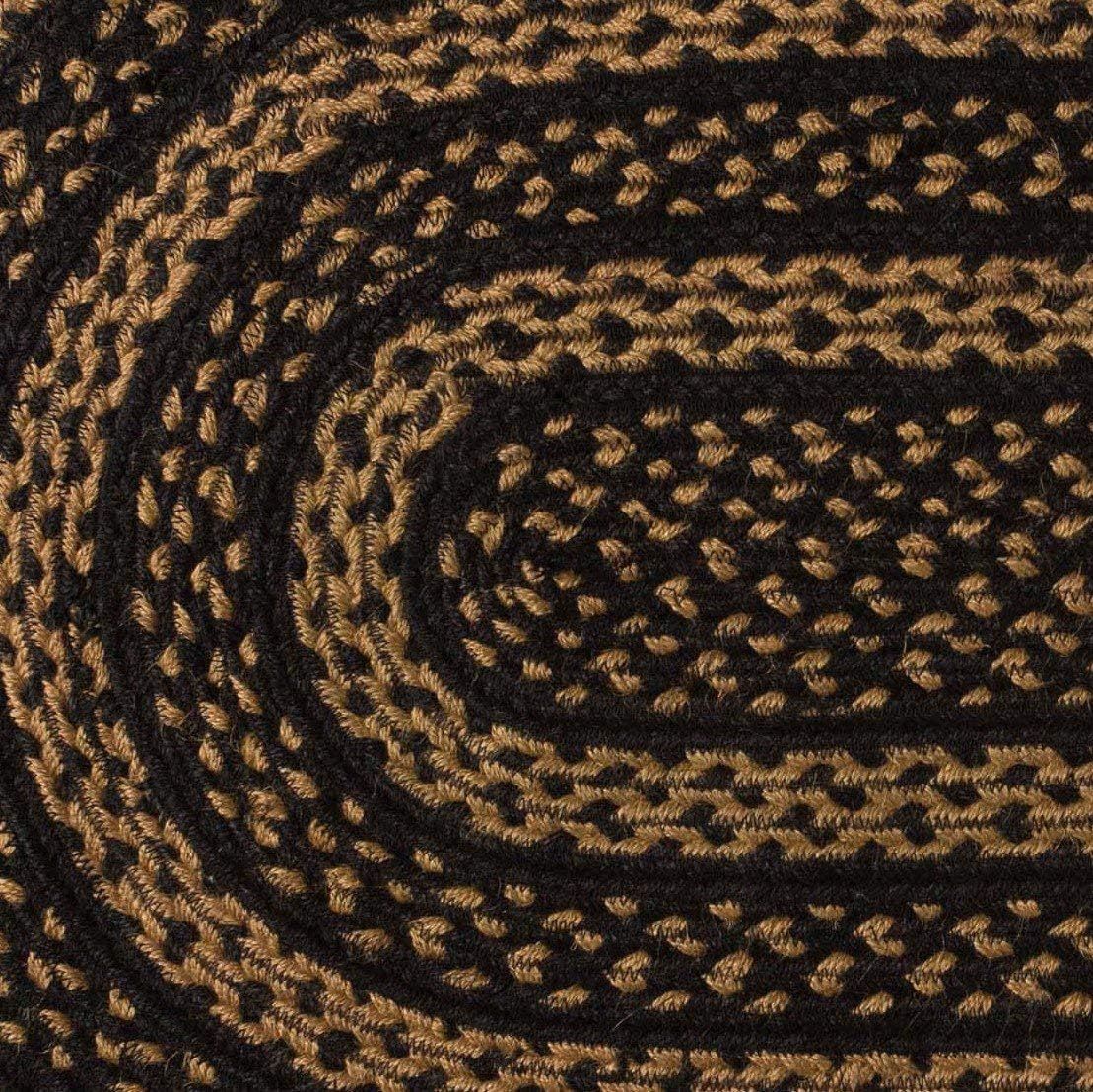 AIESY® Beautiful Reversible Braided Farmhouse Area Geometric Rug