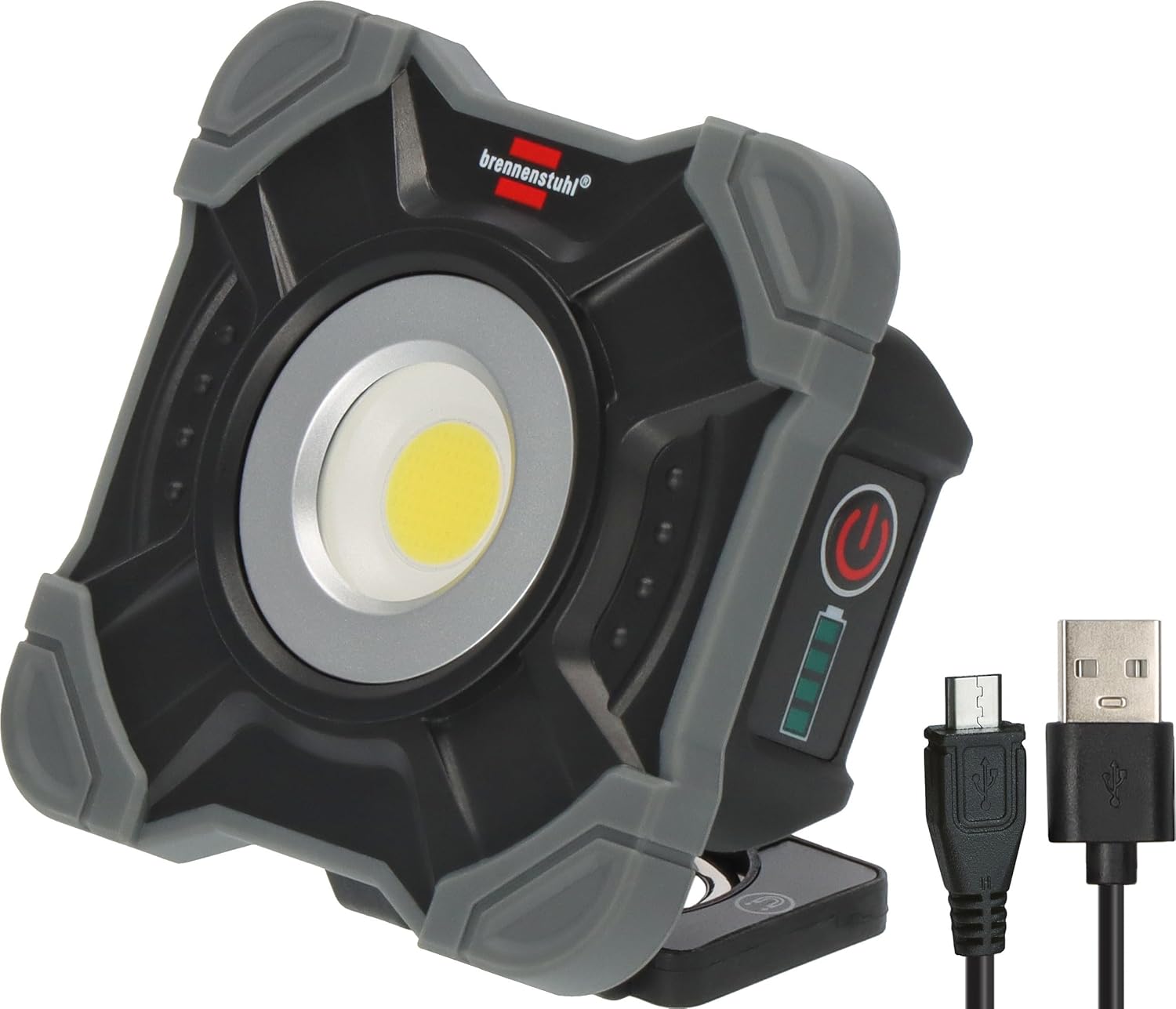 Brennenstuhl 1173700005 SH 1000 MA IP54 Rechargeable LED Work Light, Black/Grey, One Size