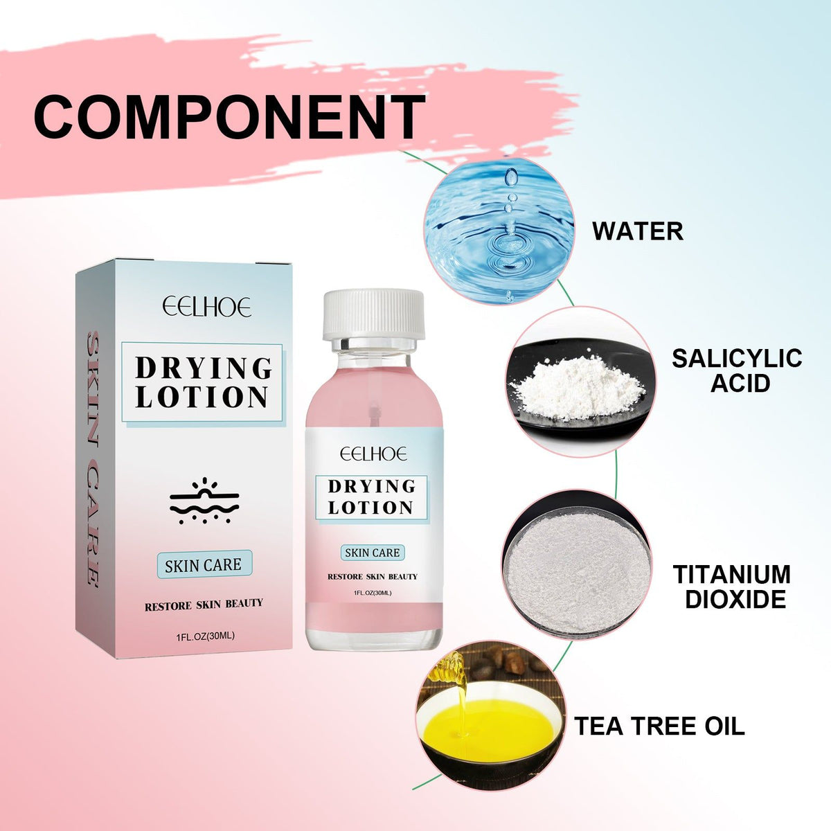 Acne Spot Treatment, Reduce Acne Fast, Clear Skin, Pore Refining, Brightening ,30ml