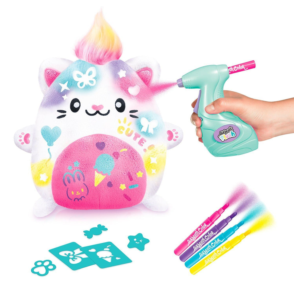 Airbrush Plush - Kawaii Kitty