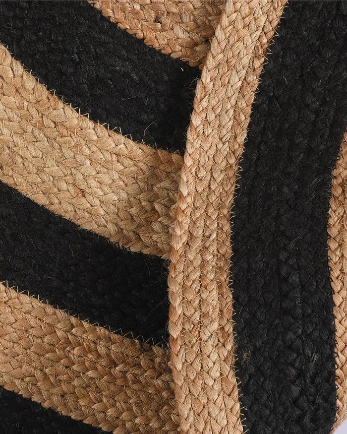 AIESY®  Beautiful Reversible Round Shape Jute Rug