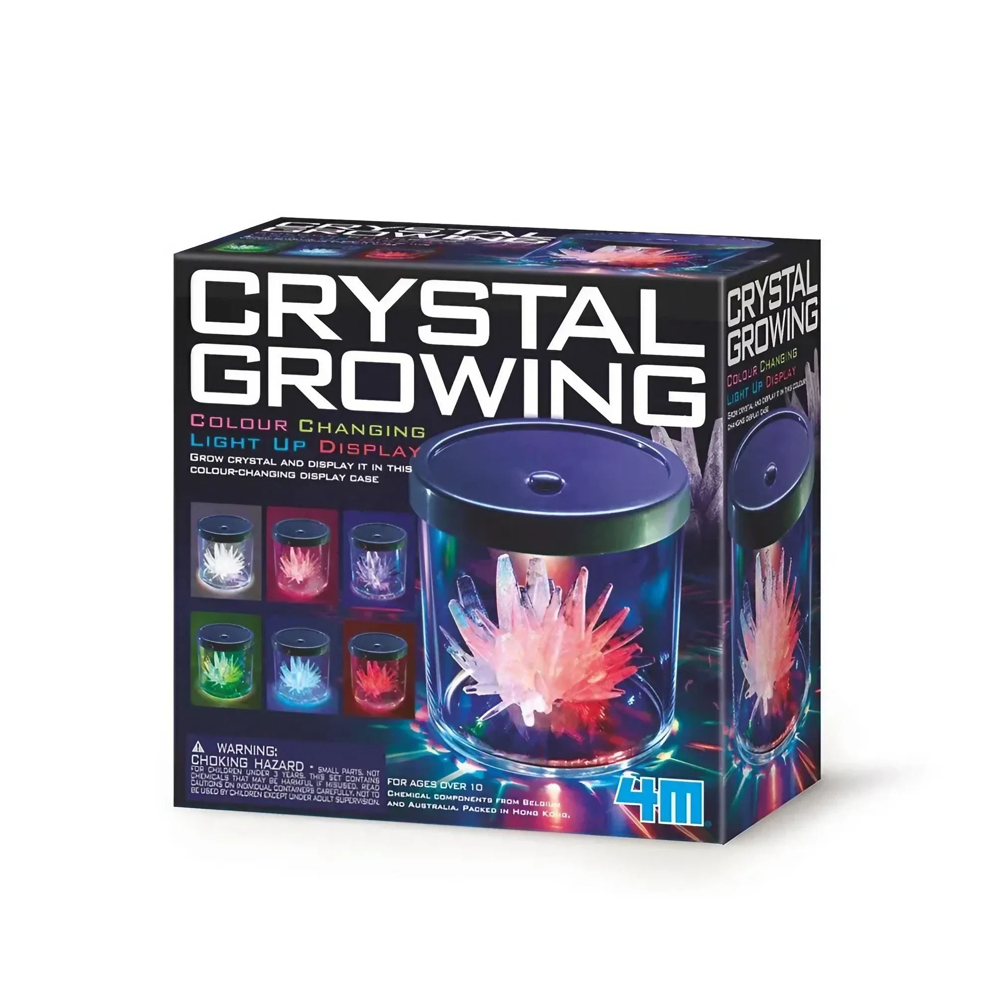 4M Crystal Growing Colour Changing Light Up Display Educational Kit