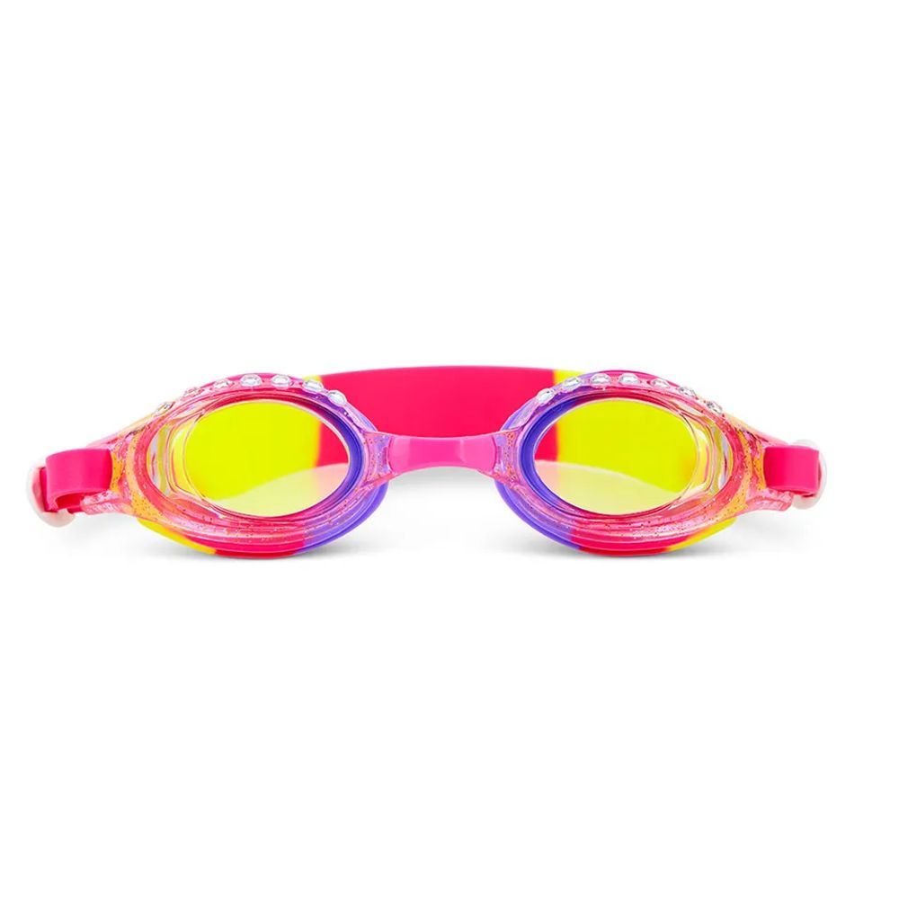 Bling2O Aqua2ude Glitter Rhinestone Swim Goggles, Purple, 3+ years