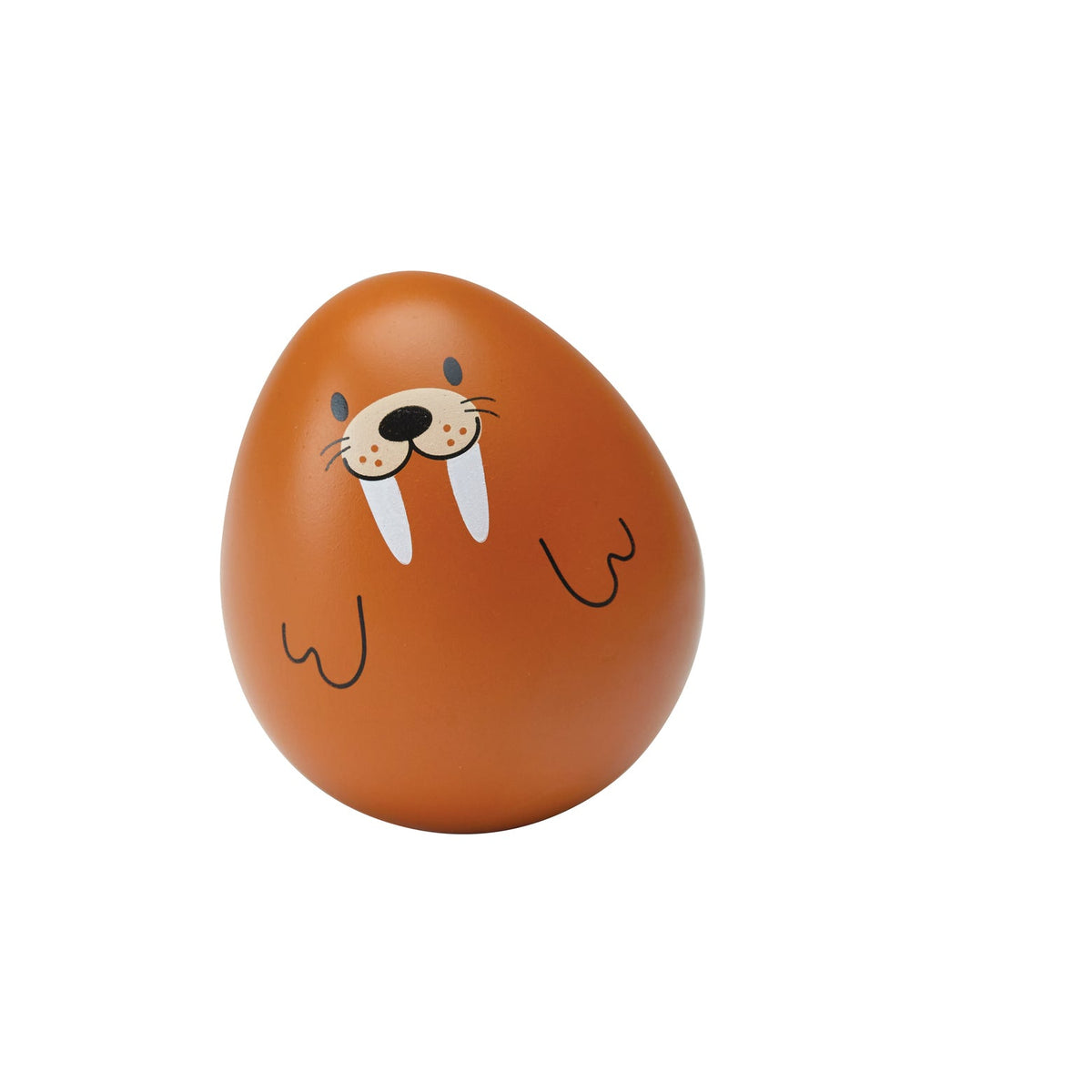 PlanToys Walrus Wobbler — Wooden Baby Toy