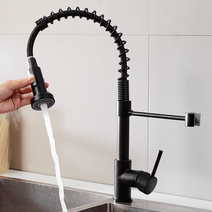 Tank Valve Sink Faucet Black Model