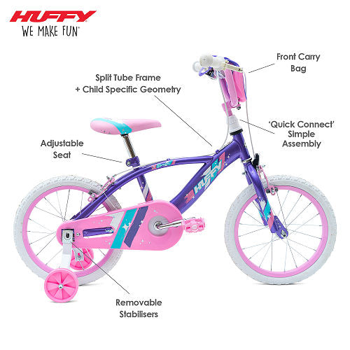 Huffy Glimmer; 16" G Bike Purple