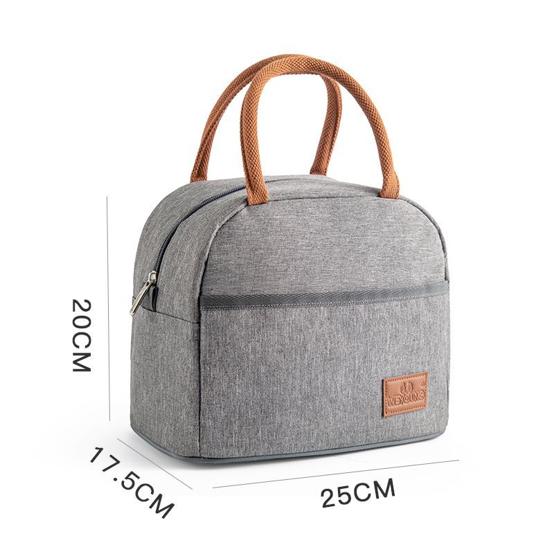 Large Capacity Insulated Lunch Bag Oxford Thermal Food Storage Tote with Carry Handles