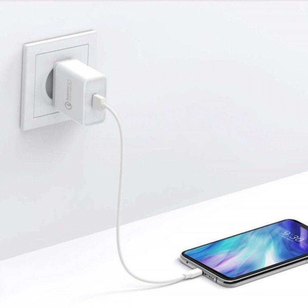 UGREEN CD122 18W Quick Charge 3.0 USB Wall Charger, EU Plug, Fast Charging Adapter