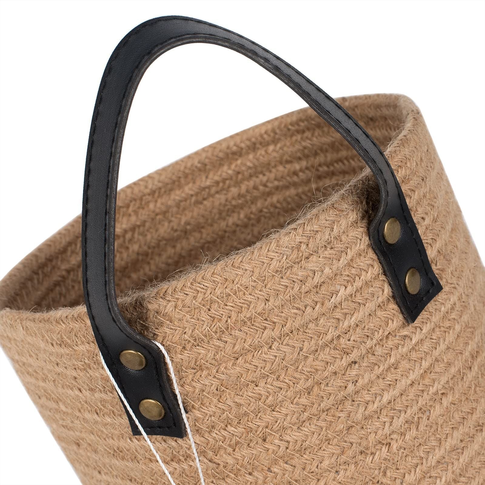 Set of 2 Jute Wall Hanging Storage Small Baskets For Plantation