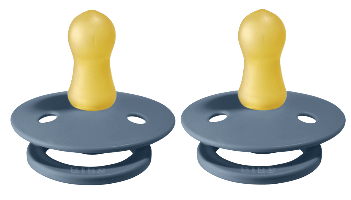 Bibs Pacifier Size 1 - Baby 0-6M (2pcs) - Colour Twin-Packs - Petrol