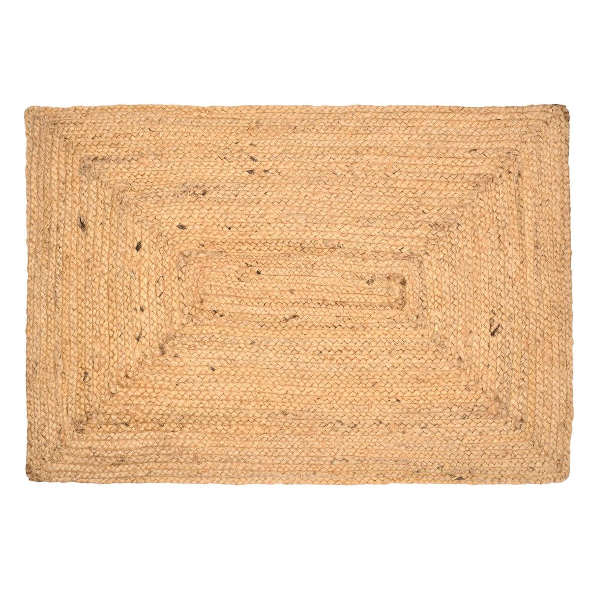 Hand Woven Reversible Jute Burlap Cotton Rag