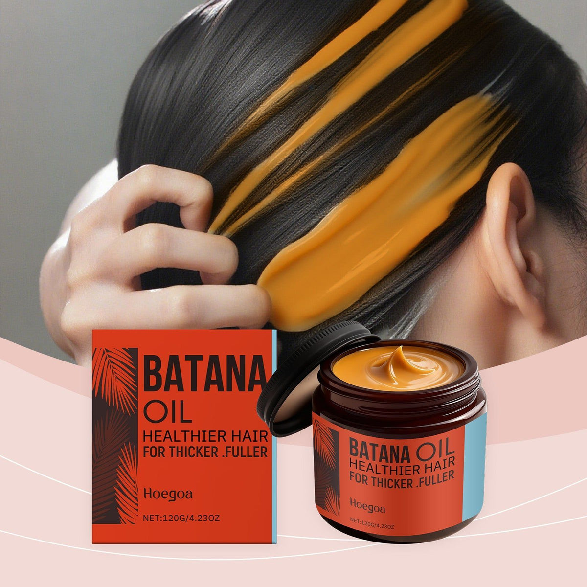 Batana Hair Oil, Natural Hair Protection Oil for Strong, Lustrous, Moisturized Hair ,120g