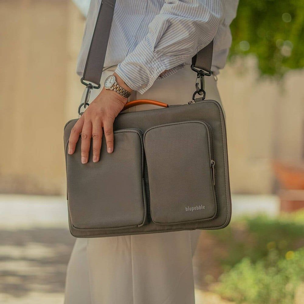 Blupebble Urban 16-inch Laptop Bag, Gray