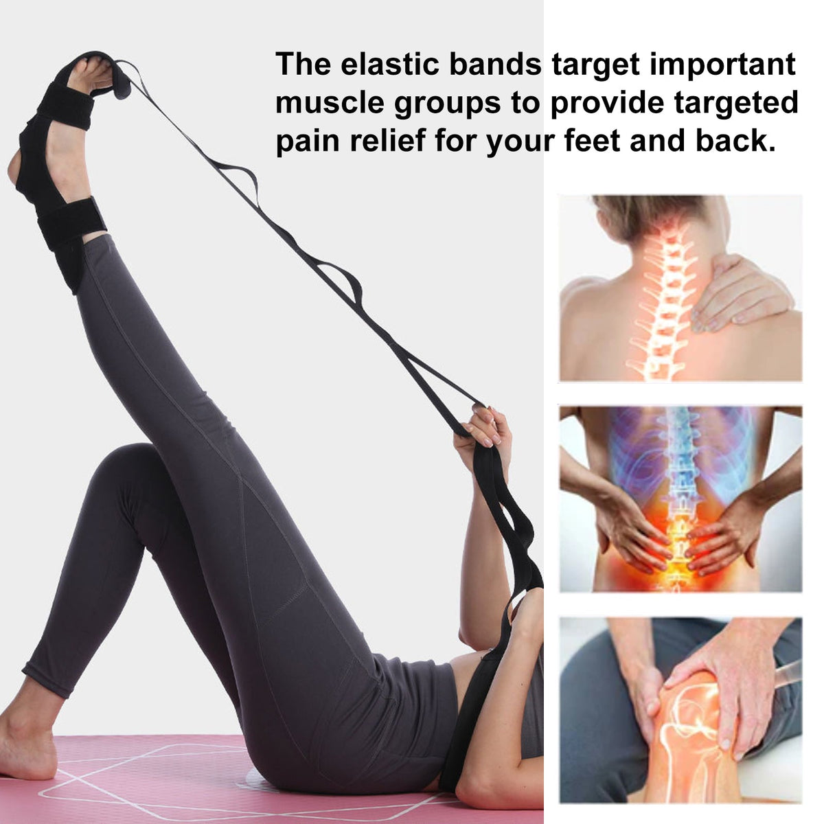 Body Care Stretch Band for Flexibility, Yoga, Muscle Relaxation, Tension Relief ,1pcs