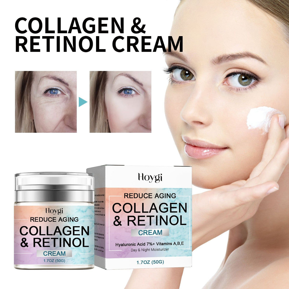 Moisturizing Anti-Wrinkle Cream, Youthful Skin, Firming, Anti-Aging, Smooth Fine Lines ,50ml