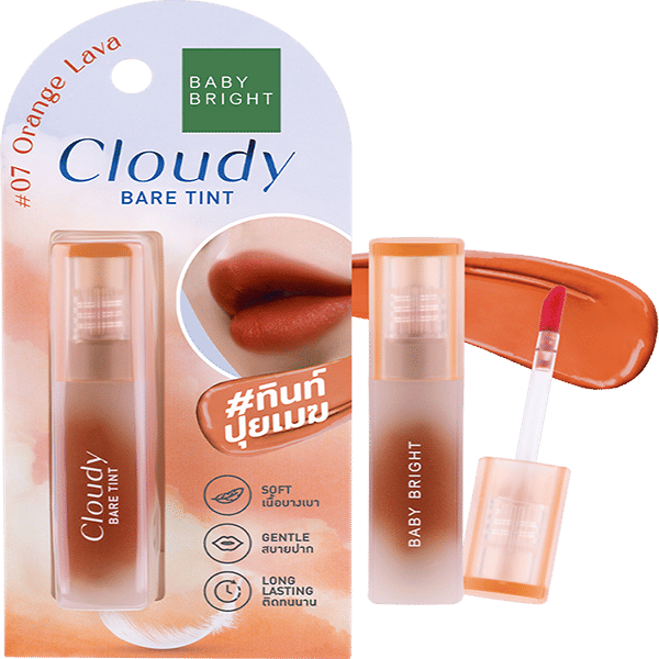 CLOUDY BARE TINT 2.6G BABY BRIGHT (M) #07 ORANGE LAVA