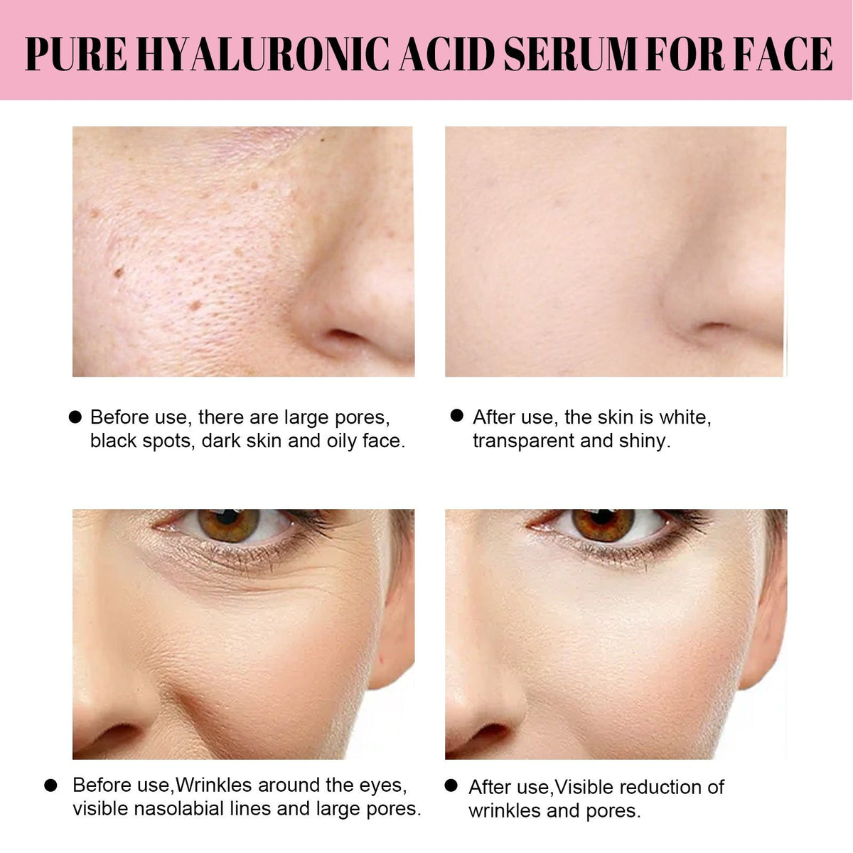 Collagen Serum, Shrink Pores, Moisturize Tighten Skin, Anti-Aging, Glow ,30ml