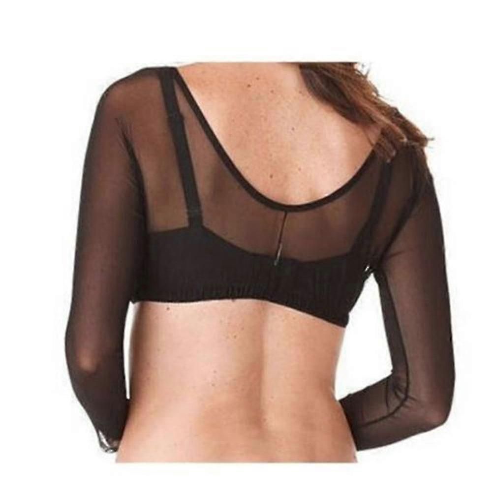 Seamless Arm Shaper Short Cropped Navel Mesh Cardigan Plus Size Arm Shaper zxin