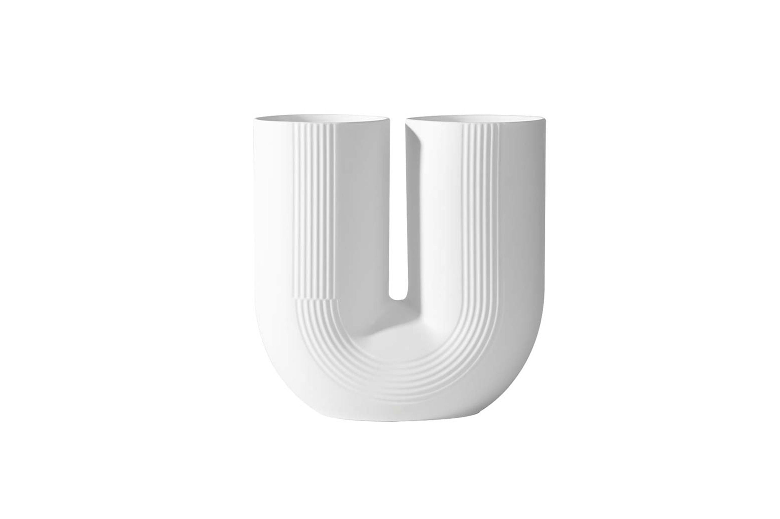 Arch Duo Vase – Pure White