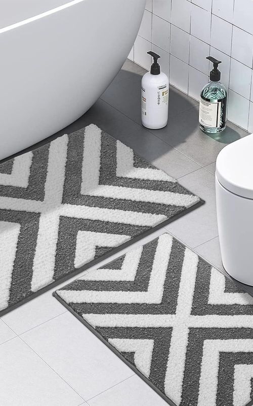 AIESY® Beautiful Luxury Rectangle Quick Dry Bath Mat