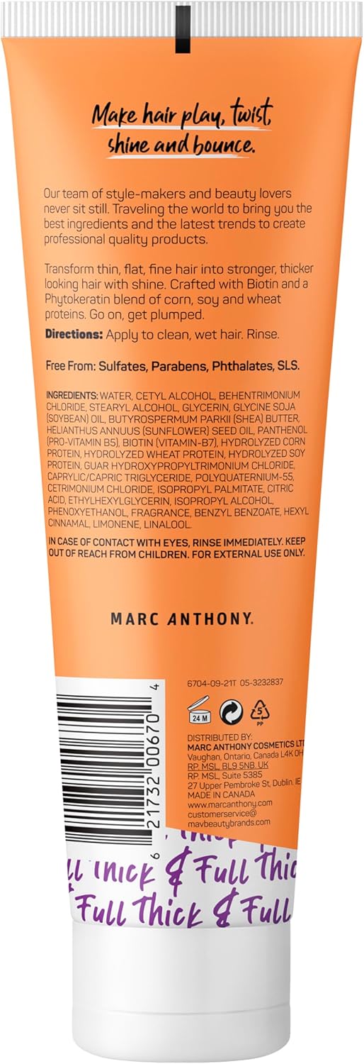 Marc Anthony Instantly Thick+Biotin Conditioner 250Ml