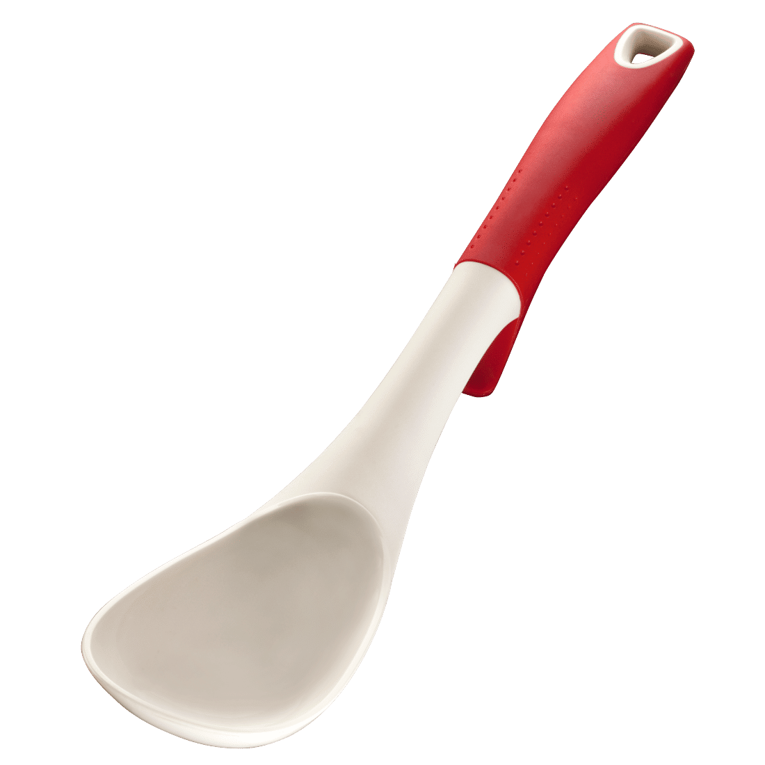 XAVAX 111577 Nylon Kitchen Tool Set, incl. rotating rack, 6 pcs., red/white