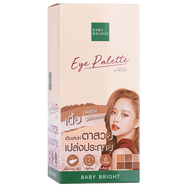BRONZE BROWN EYE PALETTE 0.7G X 6COLORS BABY BRIGHT (M)