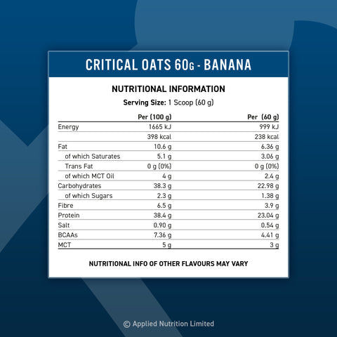 AN Critical Oats 60G GOLDEN SYRUP