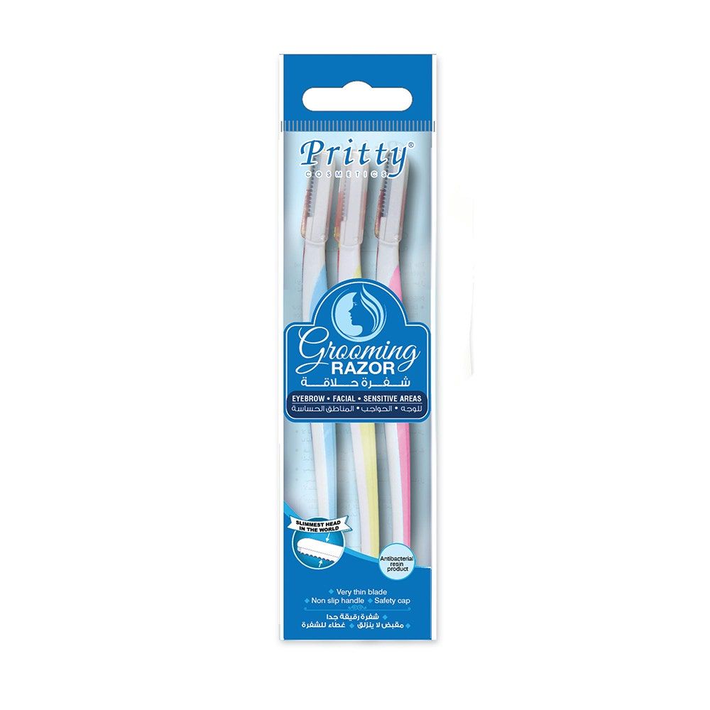 Pritty Eye Brow Razor, 3pcs