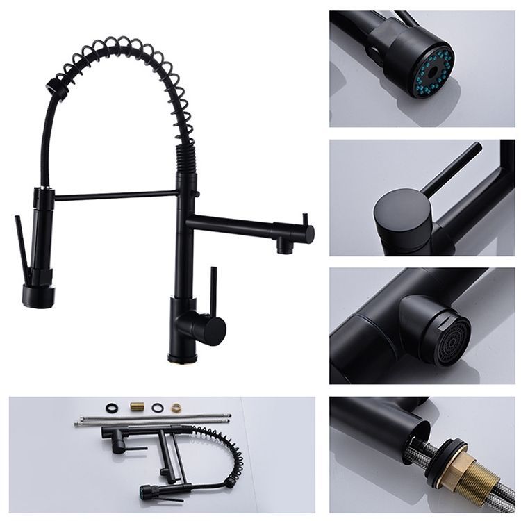 360 Degree Rotary Tap Black
