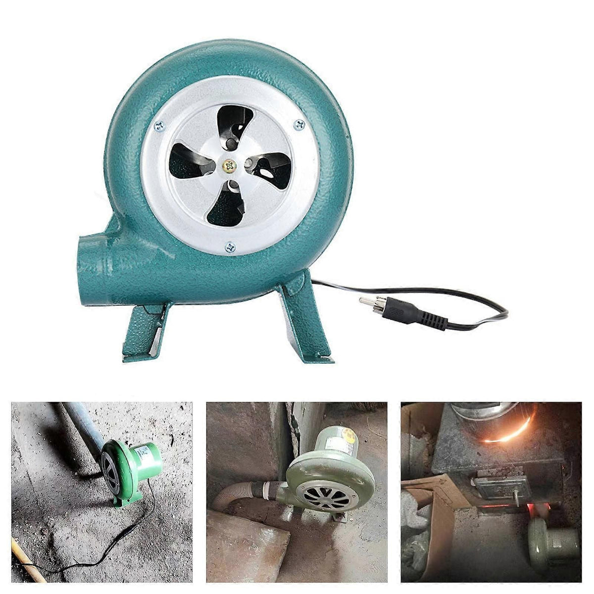 Portable DC12V BBQ Fan Blower for Charcoal Fire Starter Camping
