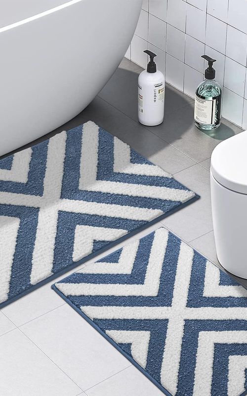 AIESY® Beautiful Luxury Rectangle Quick Dry Bath Mat