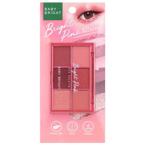 BRIGHT PINK EYE PALETTE 0.7G X 6COLORS BABY BRIGHT (M)