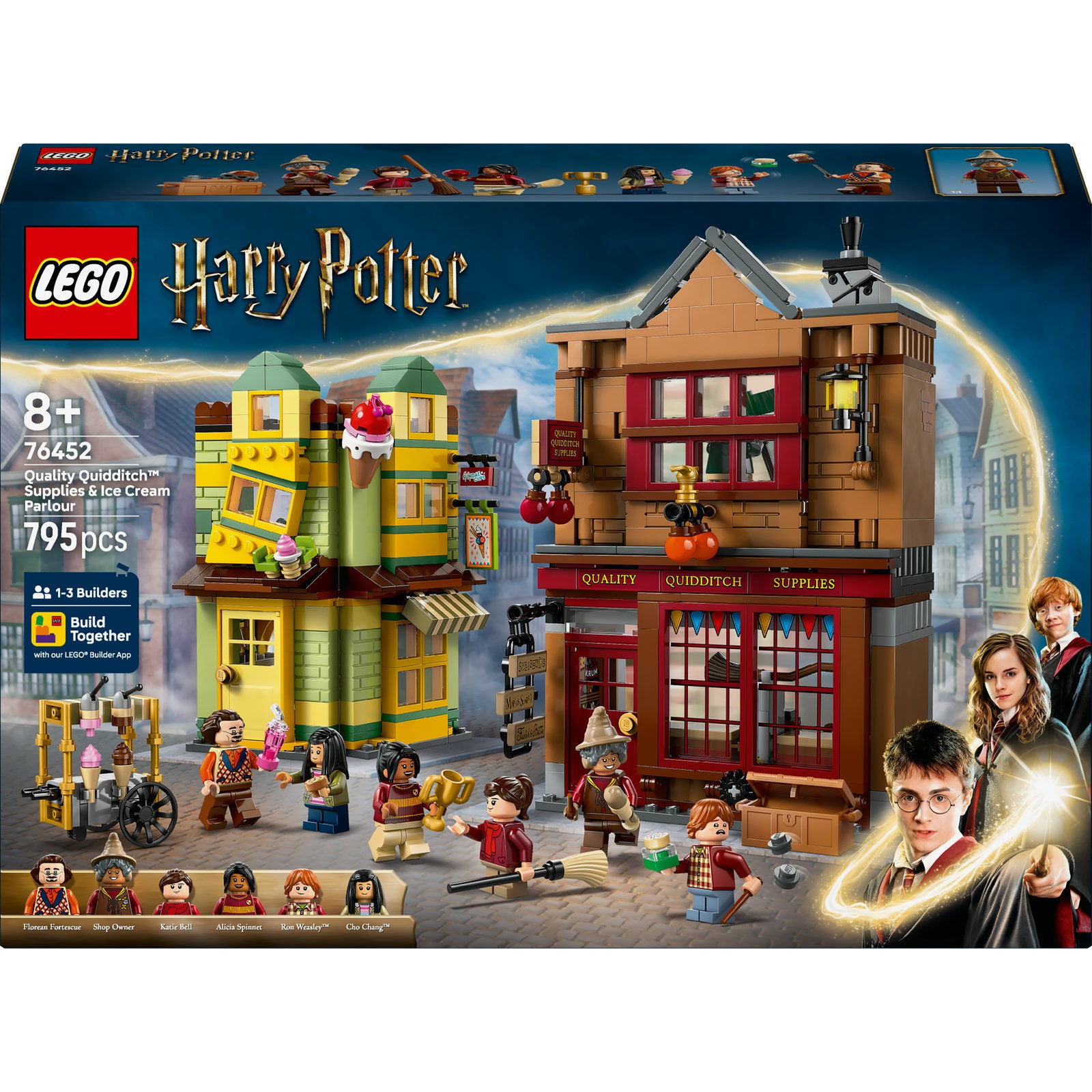 LEGO Harry Potter Quality Quidditch Supplies & Ice Cream Parlour 76452 Building Set 795 Pieces, For Age 8+ Years