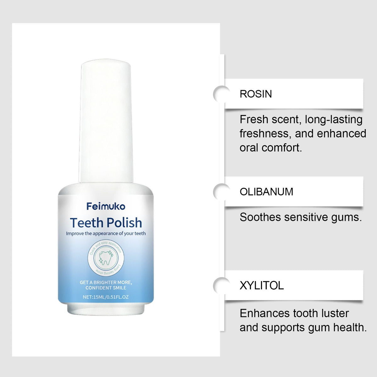 Teeth Whitening Varnish Stain Removal 15ml