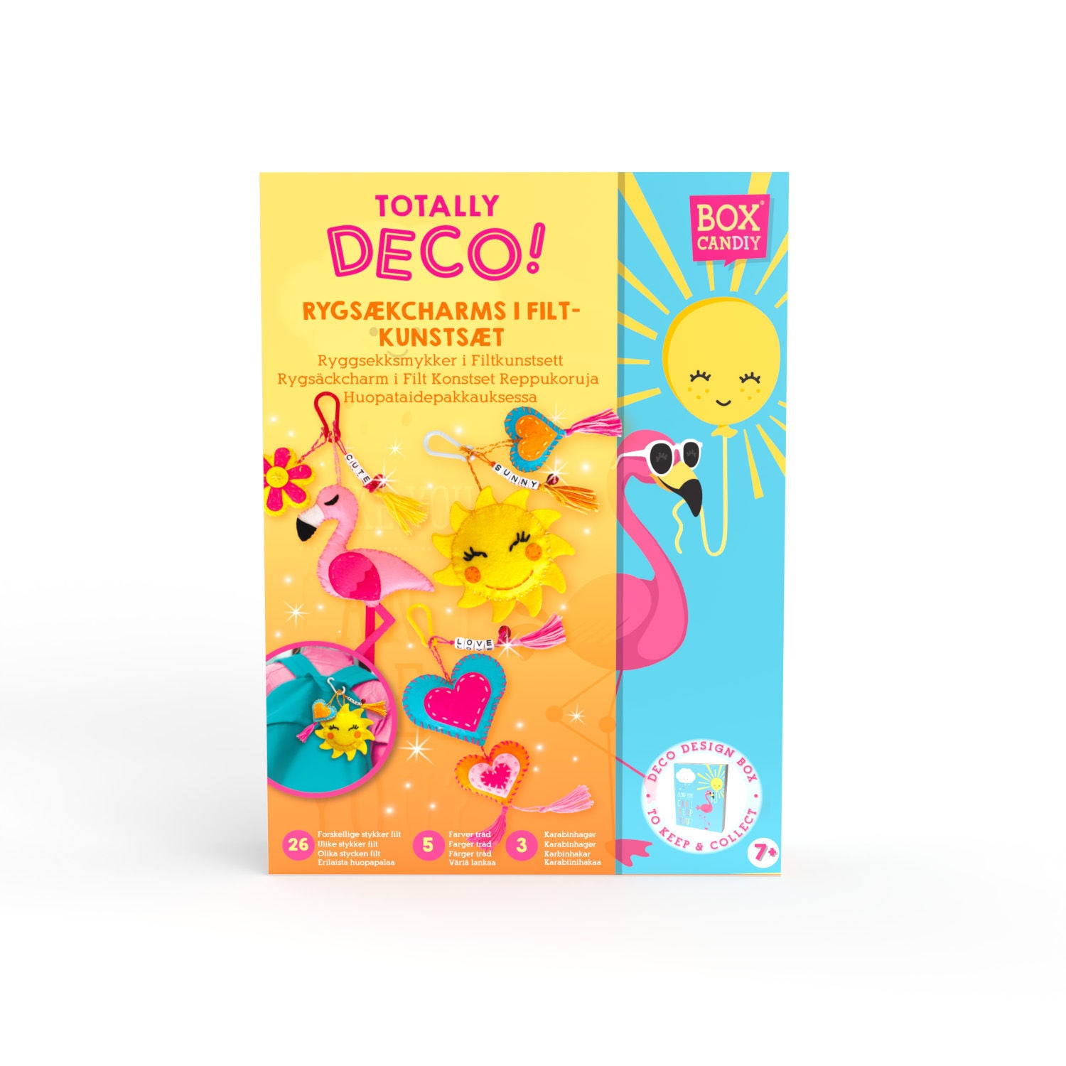 Box CanDIY Totally Deco! Backpack Charms Felt Art Kit, 7+ years