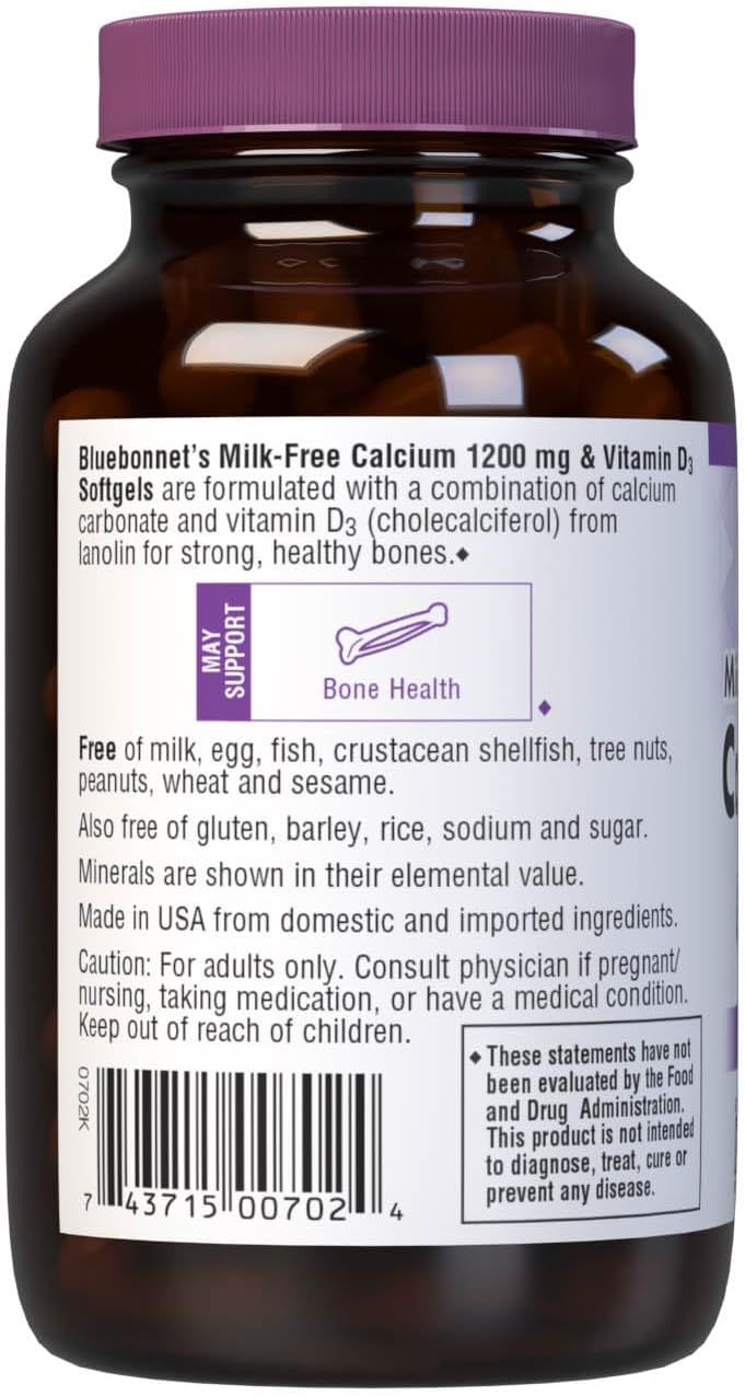 BlueBonnet CAL 1200MG + VIT D 400 IU 60S