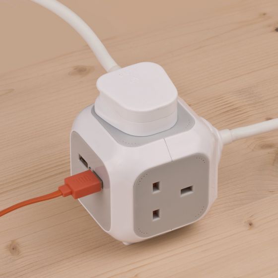 BRENNENSTUHL 1150103 USB2X-CHARGER 3WAY,3MTR