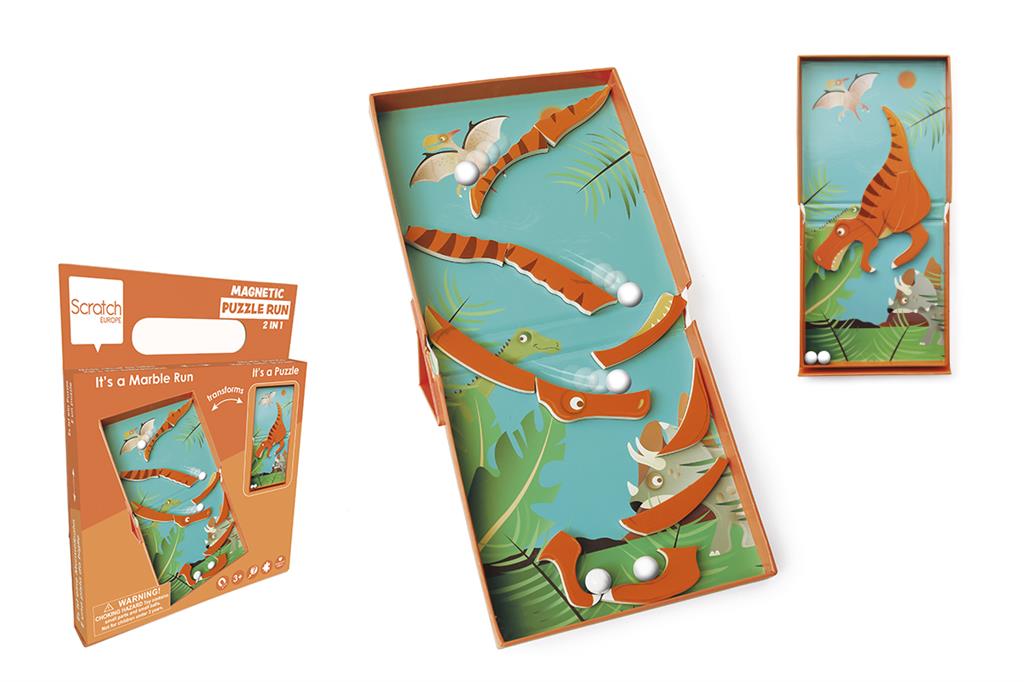 Dino 11 Pcs Magnetic Puzzle Run