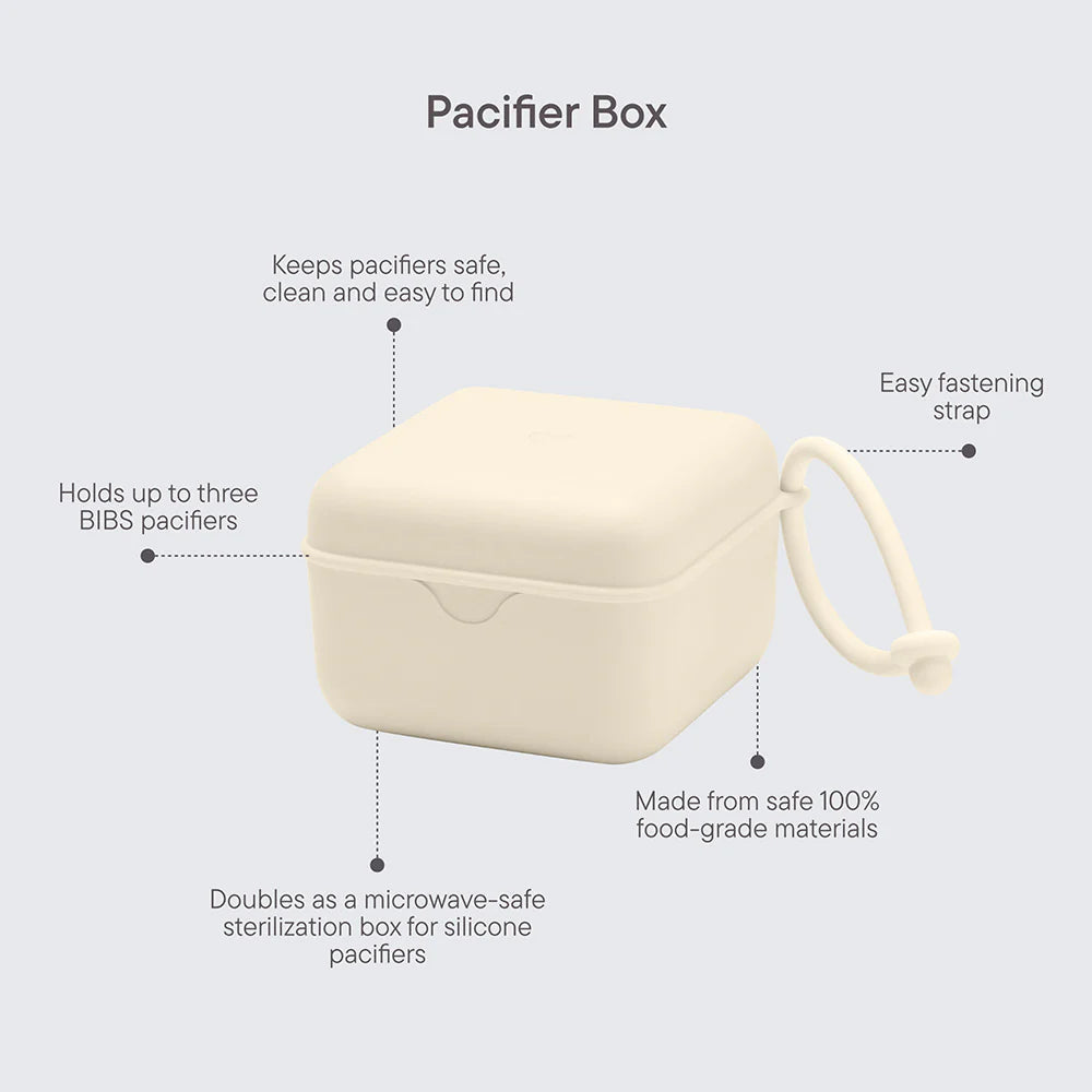 BIBS Pacifier Box Plum