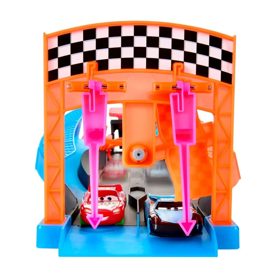 Disney Pixar Cars Launch & Criss-Cross Glow Race Playset, 92.7x24.8x16 cm, For Age 4+ Years