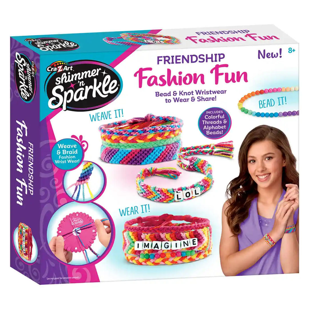 Cra-Z-Art Shimmer ‘n Sparkle Friendship Fashion Fun Bracelet Making Kit, 8+ Years