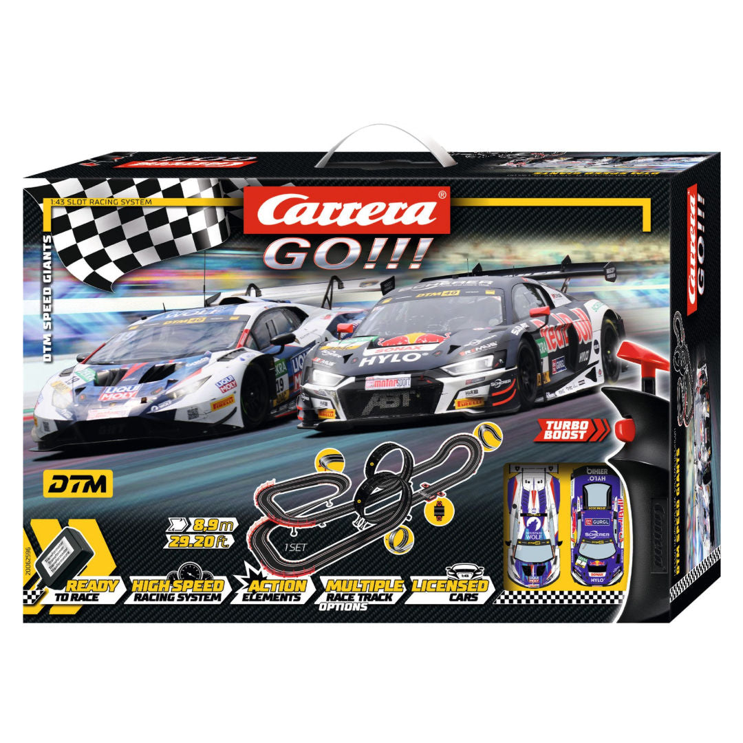 Carrera GO!!! DTM Speed Giants Slot Cars Racing Track Set 8.9m, 6+ years