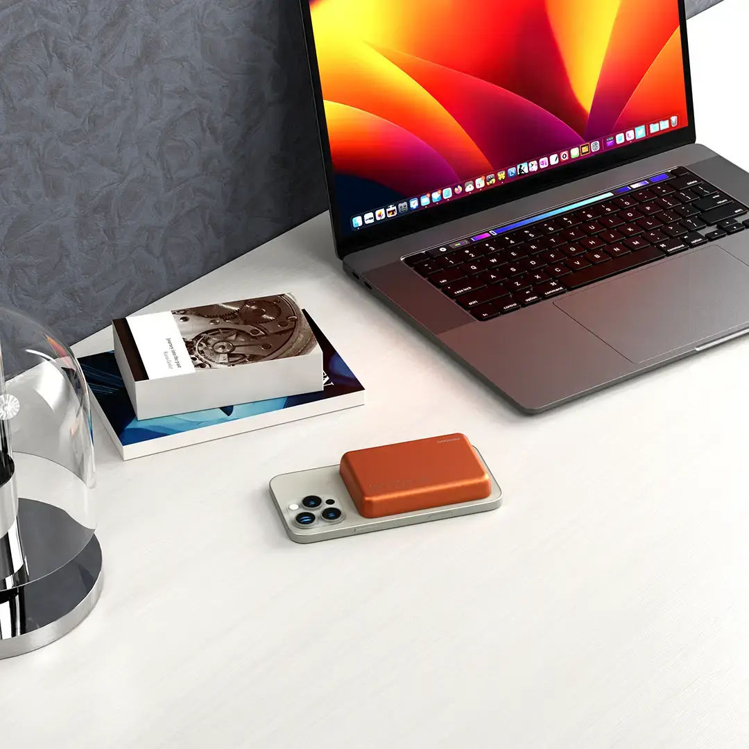 Porodo 10000mAh MagSafe Power Bank, Orange